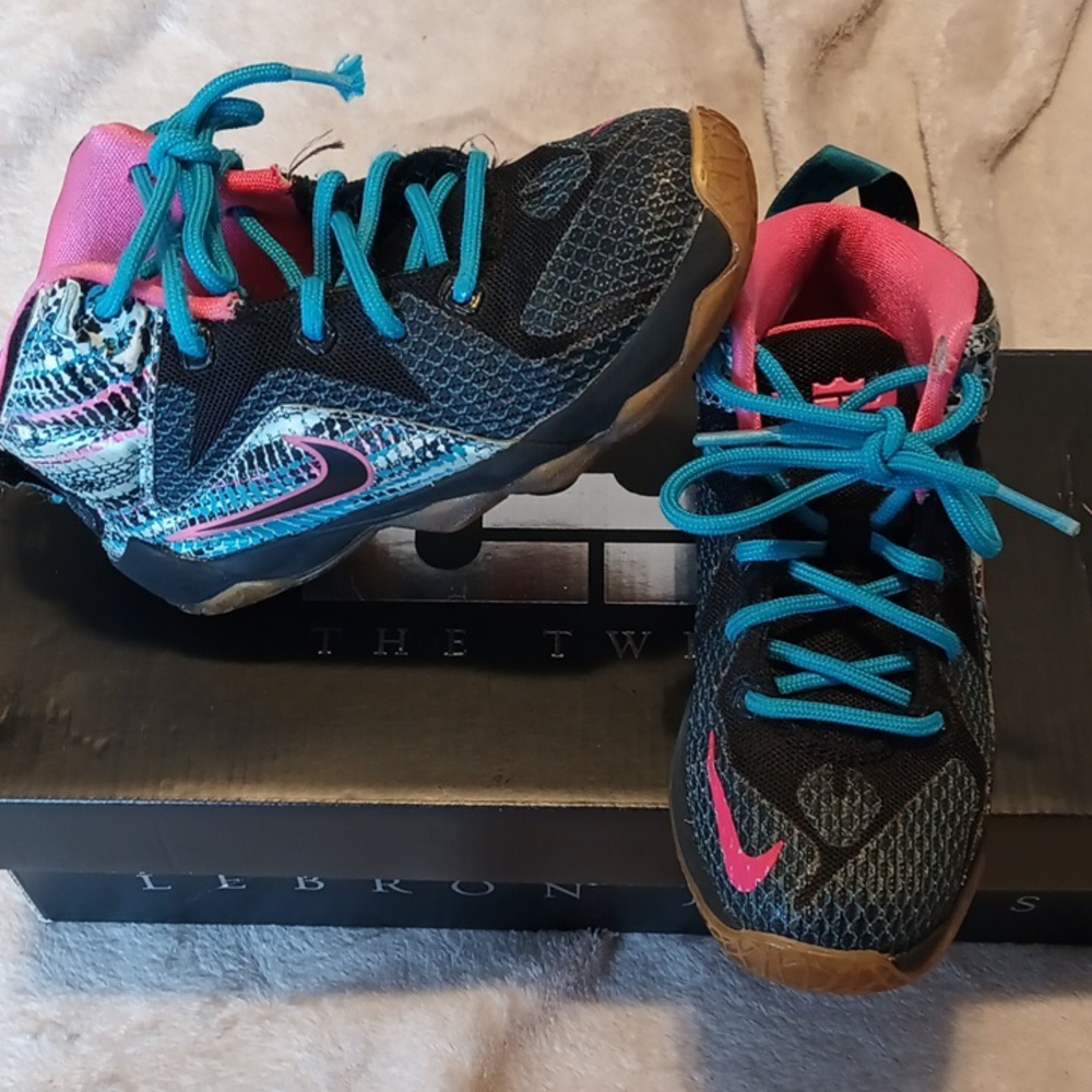 Nike Lebron 12 23 Chromosomes kids Shoes Size 11c Basketball Sneakers 685184 004